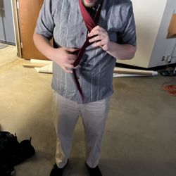 Mt. Hood Community College Aquatic Center - Learning to put on a tie at the uhhh um uhhhh