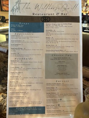 Menu photo 2 Wildhorse Grill Denton, TX