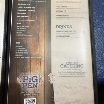 Red Hot & Blue - Menu, bar and drink choices - Barbeque Near Me - Laurel, Maryland
