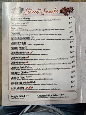 Menu photo 2 Twisted Indian Street Food Lemoore, CA Menu photo 2 Twisted Indian Street Food Lemoore, CA