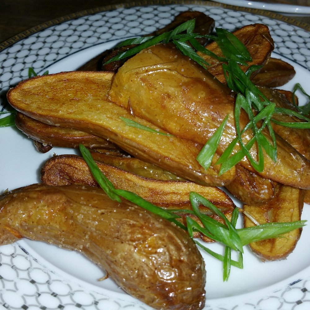 Marianne's - Smoked fingerling potatoes: black garlic bbq sauce & malt aioli ($12) - Lounges Near Me - San Francisco, California Marianne's - Smoked fingerling potatoes: black garlic bbq sauce & malt aioli ($12) - Lounges Near Me - San Francisco, California