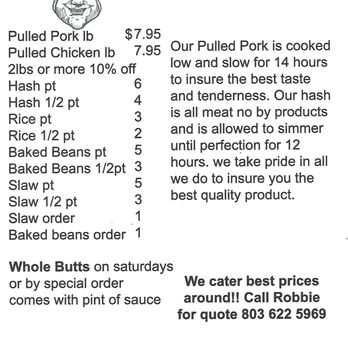 BBQ by Robbie - Barbeque Near Me - Irmo, South Carolina BBQ by Robbie - Barbeque Near Me - Irmo, South Carolina