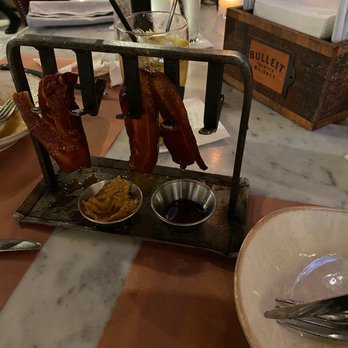 Uncle Jack's Meat House - The Bacon appetizer with peanut butter and maples glazed sauce!!!! - Steakhouses Near Me - Duluth, Georgia Uncle Jack's Meat House - The Bacon appetizer with peanut butter and maples glazed sauce!!!! - Steakhouses Near Me - Duluth, Georgia