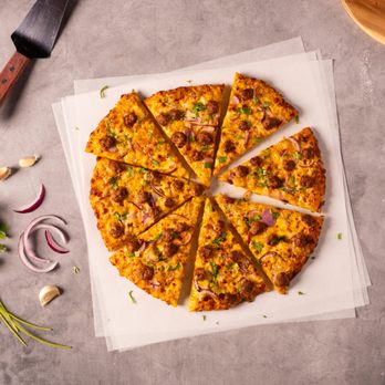 Curry Pizza House Plano - Our Lamb Kabob Pizza - Pizza Near Me - Plano, Texas