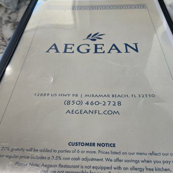 Aegean Greek Restaurant - Greek Near Me - Miramar Beach, Florida Aegean Greek Restaurant - Greek Near Me - Miramar Beach, Florida