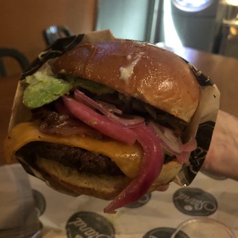 The Stand - American Classics Redefined - ABC Burger w pickled red onion added - New American Near Me - Pasadena, California The Stand - American Classics Redefined - ABC Burger w pickled red onion added - New American Near Me - Pasadena, California
