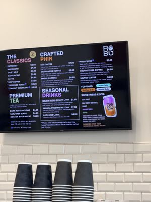 Menu photo 8 Robu Coffee Mountain View, CA