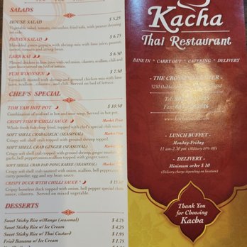 Kacha Thai - Menu - Thai Near Me - Hopewell, Virginia Kacha Thai - Menu - Thai Near Me - Hopewell, Virginia