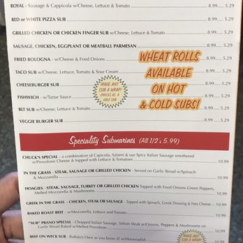 Chucks Pizza - Menu - Pizza Near Me - Buffalo, New York Chucks Pizza - Menu - Pizza Near Me - Buffalo, New York