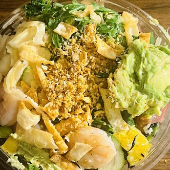 Pokeworks - a salad in a plastic bowl - Poke Near Me - Burlington, Vermont