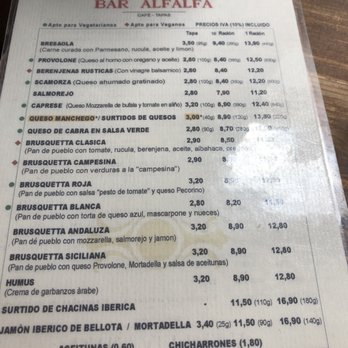 Alfalfa - Tapas Bars Near Me - Seville, SE