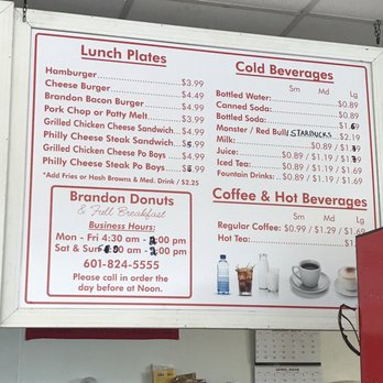 Brandon Donuts And Full Breakfast - Donuts Near Me - Brandon, Mississippi