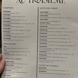 Fantastic wine selection