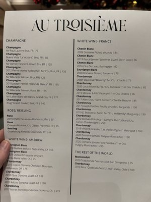 Menu photo 6 AT Bistro - Au Troisieme Dallas, TX