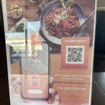 Love Thai Restaurant - QR Code for Menu - Thai Near Me - Concord, California Love Thai Restaurant - QR Code for Menu - Thai Near Me - Concord, California