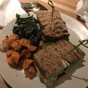True Food Kitchen - T.L.T with kale salad and sweet potato on the side - Vegetarian Near Me - Pasadena, California True Food Kitchen - T.L.T with kale salad and sweet potato on the side - Vegetarian Near Me - Pasadena, California