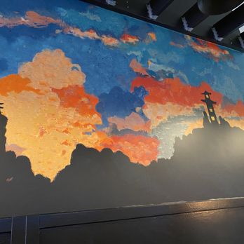 Toridori - Very cool mural in the dining area - Bubble Tea Near Me - Carrollton, Texas Toridori - Very cool mural in the dining area - Bubble Tea Near Me - Carrollton, Texas