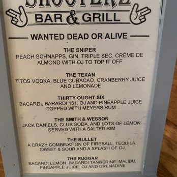 Shooterz Bar And Grill - Mixed drinks - American Near Me - Stephenville, Texas Shooterz Bar And Grill - Mixed drinks - American Near Me - Stephenville, Texas