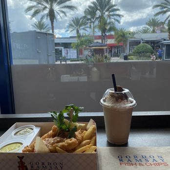 Gordon Ramsay Fish & Chips - Fish combo with biscoff milk shake - Fish & Chips Near Me - Orlando, Florida Gordon Ramsay Fish & Chips - Fish combo with biscoff milk shake - Fish & Chips Near Me - Orlando, Florida