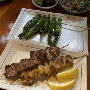 Musashi - Chicken heart and cartilage skewers, shishito peppers - Japanese Near Me - Berkeley, California