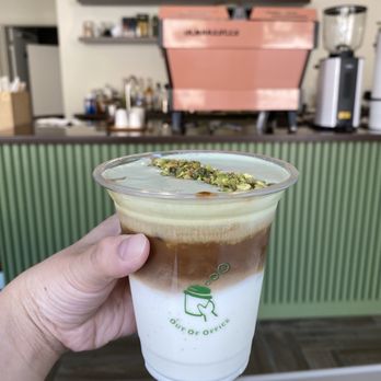 Out Of Office - Pistachio Latte - Coffee & Tea Near Me - Markham, Ontario Out Of Office - Pistachio Latte - Coffee & Tea Near Me - Markham, Ontario