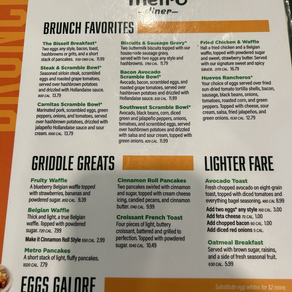 Metro Diner - Menu - Diners Near Me - Terre Haute, Indiana