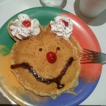 Cafe 50's - Kids pancake plate...very cute!! She devoured it which was even more cute!! - Diners Near Me - Los Angeles, California Cafe 50's - Kids pancake plate...very cute!! She devoured it which was even more cute!! - Diners Near Me - Los Angeles, California