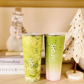 HOJI Tea Community - Hoji matcha and strawberry matcha - Bubble Tea Near Me - Pasadena, California