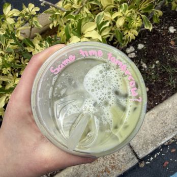 The Seed - Little message on the cup - Coffee & Tea Near Me - Coconut Creek, Florida