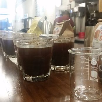 Doubles - Just a little coffee taste testing. The baristas take their coffee seriously! - Coffee & Tea Near Me - Washington, DC, District of Columbia
