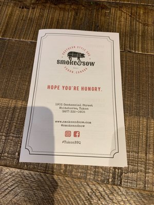 Menu photo 4 Smoke and Sow Whitehorse, YT Menu photo 4 Smoke and Sow Whitehorse, YT