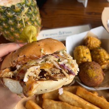 Trophy Fish - BBQ chicken sandwich - Seafood Near Me - Tampa, Florida