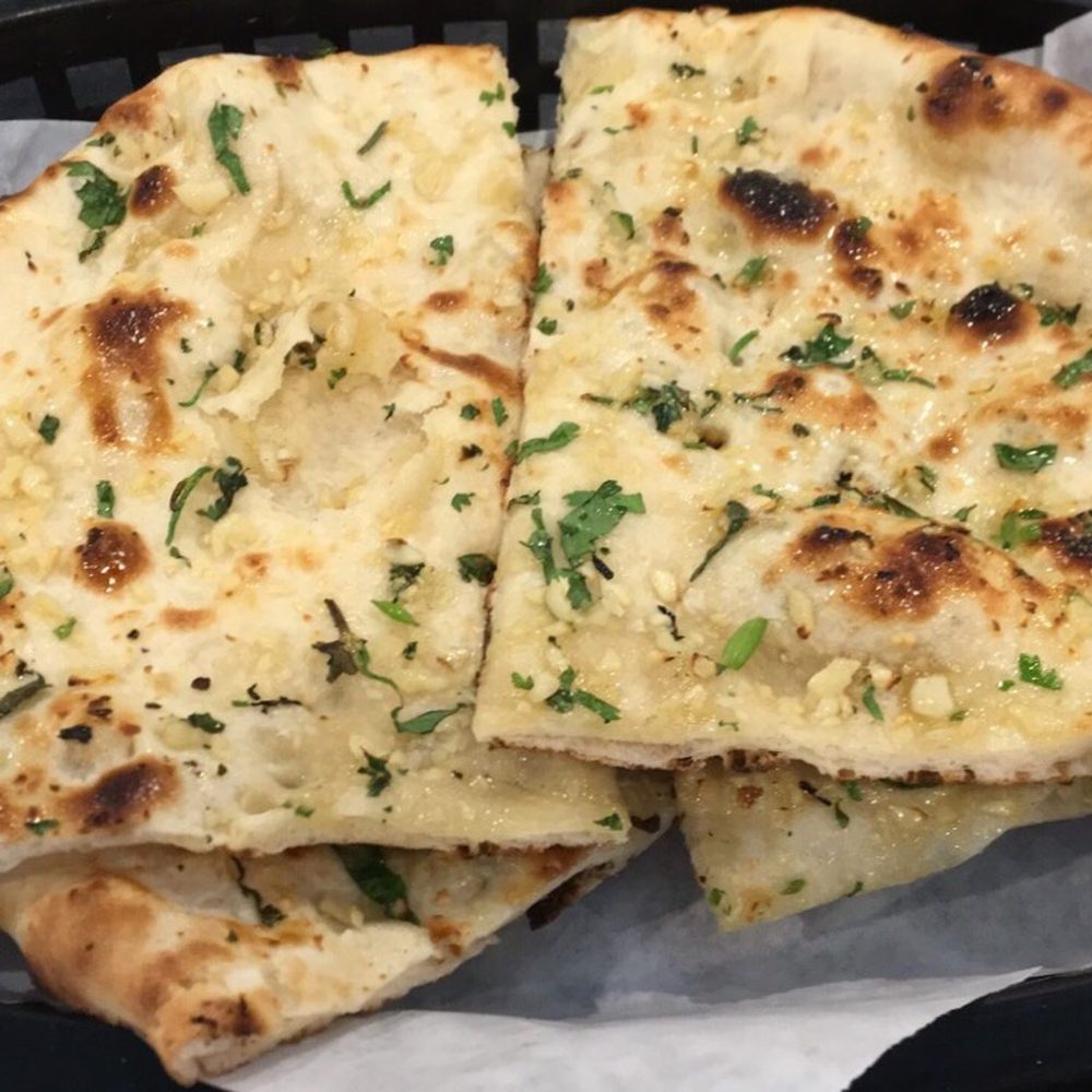 Garlic naan. Garlic naan.