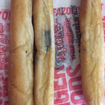 Fazoli's - The mold on our breadsticks. They were still warm from our lunch dining in! - Italian Near Me - Fairview Heights, Illinois Fazoli's - The mold on our breadsticks. They were still warm from our lunch dining in! - Italian Near Me - Fairview Heights, Illinois