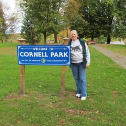 Cornell Park - Scruffy person in scruffy park