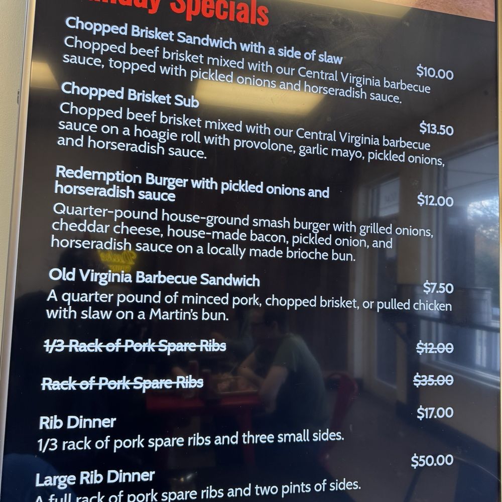 Redemption BBQ and Market - Menu - Barbeque Near Me - Henrico, Virginia Redemption BBQ and Market - Menu - Barbeque Near Me - Henrico, Virginia