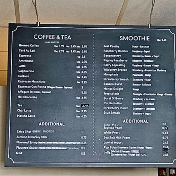 Cafe Zio - Latest prices as of May 13, 2022. They need to updated their online menu. - Bubble Tea Near Me - Edison, New Jersey
