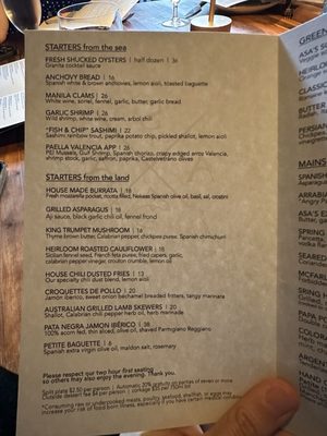 Menu photo 1 ASA - Los Gatos Los Gatos, CA Menu photo 1 ASA - Los Gatos Los Gatos, CA