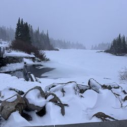 Twin Lakes - First day was very cold and windy