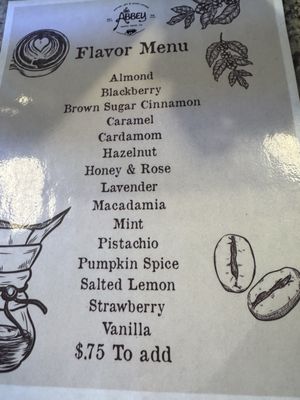 Menu photo 1 The Abbey Santa Cruz, CA Menu photo 1 The Abbey Santa Cruz, CA