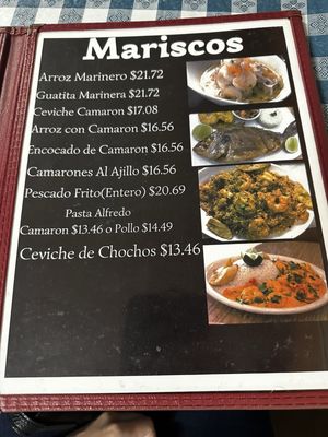 Menu photo 1 La Taverna Ecuatoriana Baltimore, MD