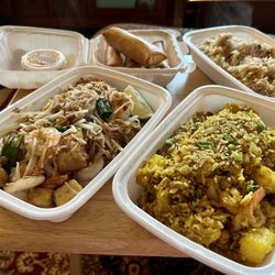 Siam Deluxe - Shrimp Pad Thai/ Spring Rolls/ Crab Fried Rice/ Shrimp fried rice