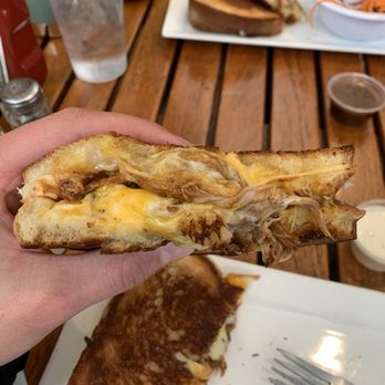The Bike Stop Cafe - Barbeque Pulled Pork Grilled Cheese Sandwich - Pizza Near Me - Narragansett, Rhode Island The Bike Stop Cafe - Barbeque Pulled Pork Grilled Cheese Sandwich - Pizza Near Me - Narragansett, Rhode Island