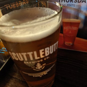 Scuttlebutt Brewery & Taproom - Adam's India Pale Lager for $2.50 (Thursday). - Brewpubs Near Me - Everett, Washington