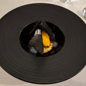 Kokotxa - Crispy licorice, mango, passion fruit and chocolate crumble - Spanish Near Me - Donostia / San Sebastián, SS