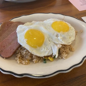 Anna Miller's - Fried rice with eggs and spam special of the day. - Bakeries Near Me - Aiea, Hawaii Anna Miller's - Fried rice with eggs and spam special of the day. - Bakeries Near Me - Aiea, Hawaii