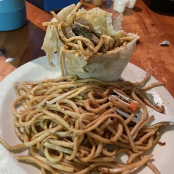 Hibachi Truck - Steak and Chicken Burrito it was 80% noodles. - Japanese Near Me - Daly City, California