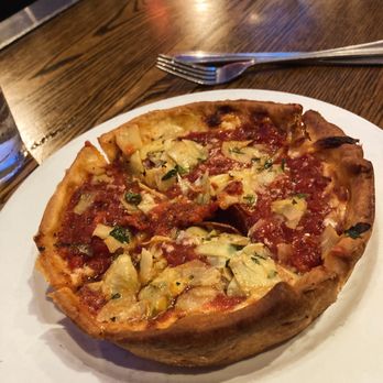 Giordano's - Personal deep dish with pepperoni and artichoke. - Pizza Near Me - Chicago, Illinois Giordano's - Personal deep dish with pepperoni and artichoke. - Pizza Near Me - Chicago, Illinois