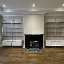 Shelving units expertly installed by Nikola.