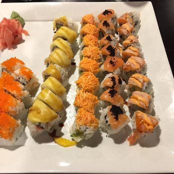 Arigato - Cali, princess, tebow time, samurai, and grand slam rolls - Sushi Bars Near Me - Edgewater, New Jersey Arigato - Cali, princess, tebow time, samurai, and grand slam rolls - Sushi Bars Near Me - Edgewater, New Jersey